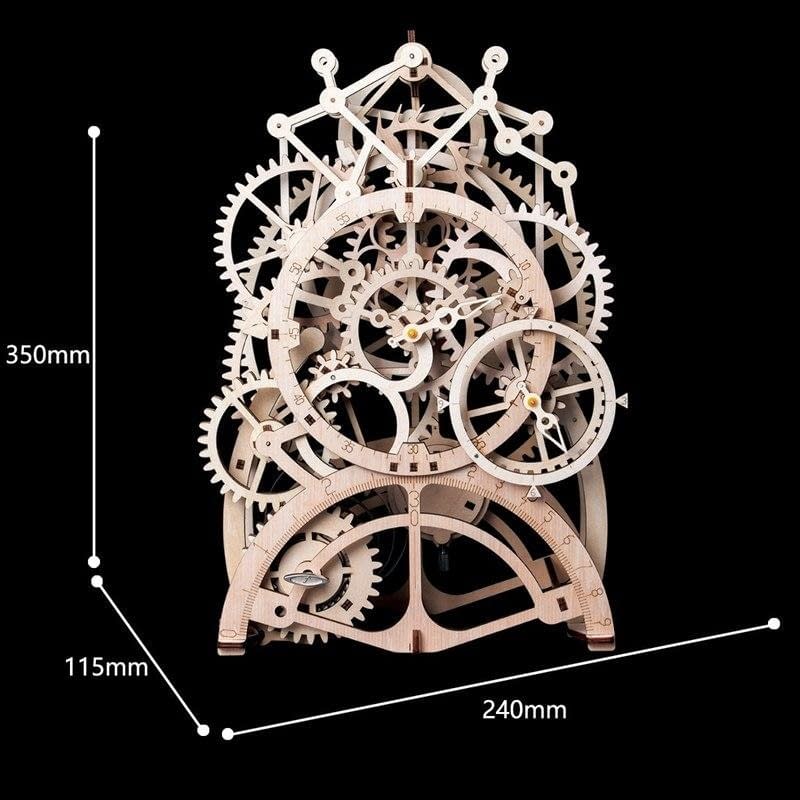 Quebra Cabeça 3D Madeira Relógio Mecânico - Loja Lua Feliz